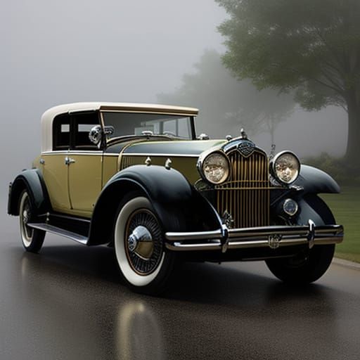 1930s Duesenberg Car in Ethereal Fantasy Style