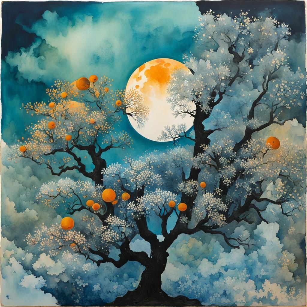 Whimsical Watercolour Landscape