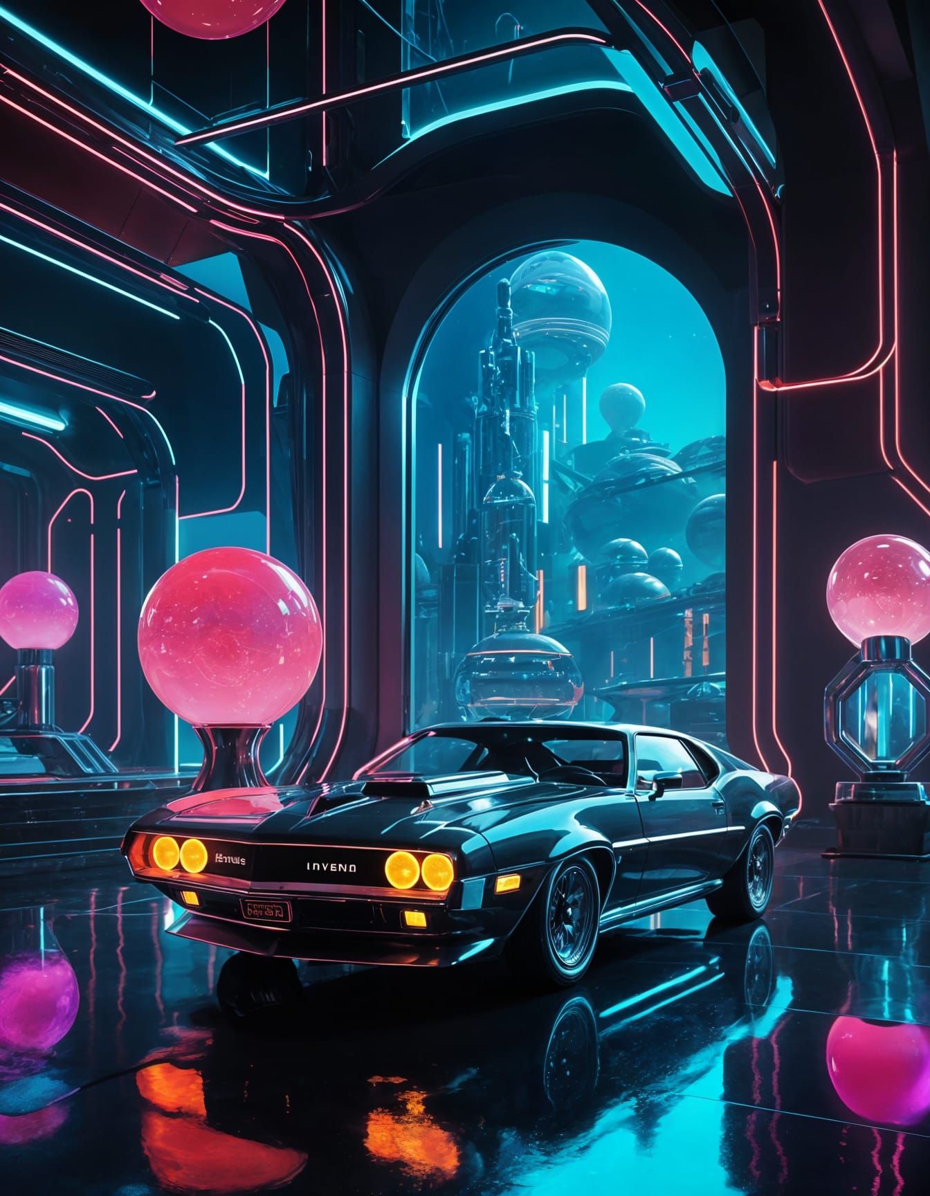 Futuristic promo photo