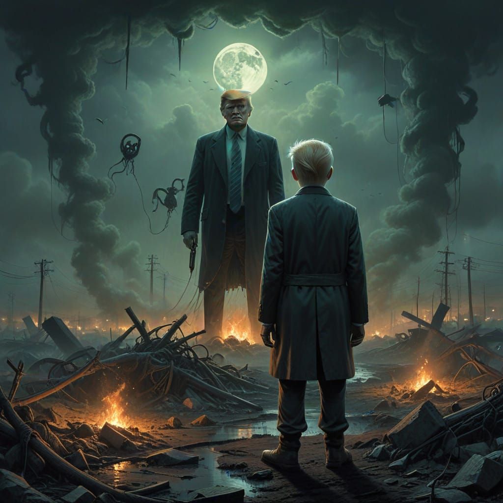 Dark Prophecy: Trump's Greed Devours Future Generations