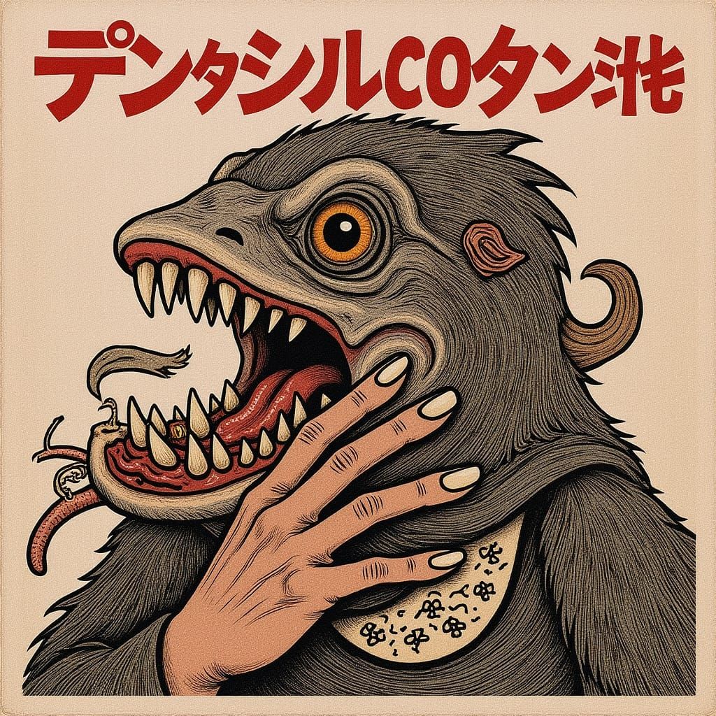 Horrific Mutant Whale Shark Hybrid with Terrifying Features