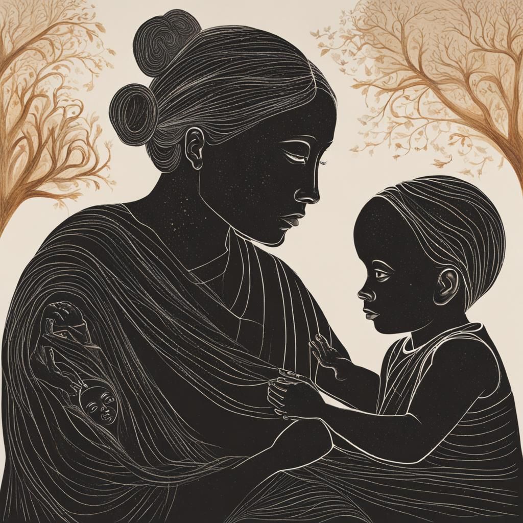 Exploring Mother-Child Relationships Through Generative Art