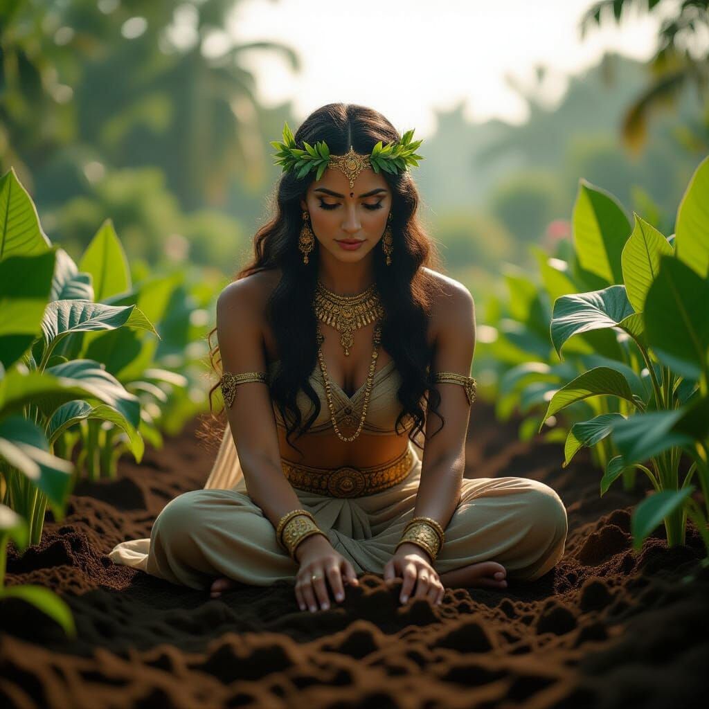 Ancient Goddess of Fertile Garden Soil Cinematic Film