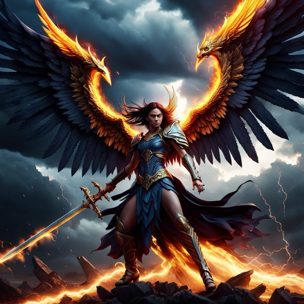 Angels and Demons Battle in Digital Art