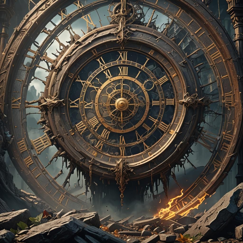 Scary Death Clock in Ultra Realistic 8k