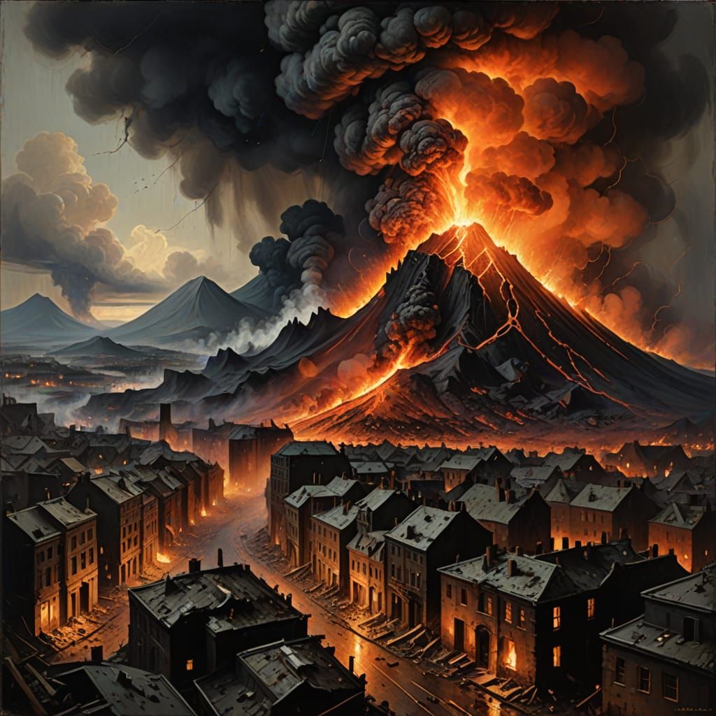 Volcano eruption