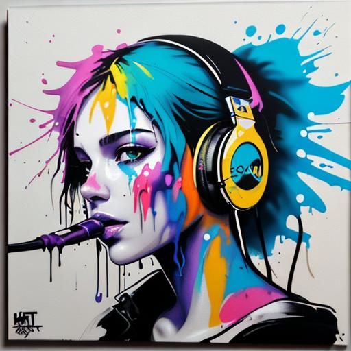 Underwater Music Graffiti Art with Pirates