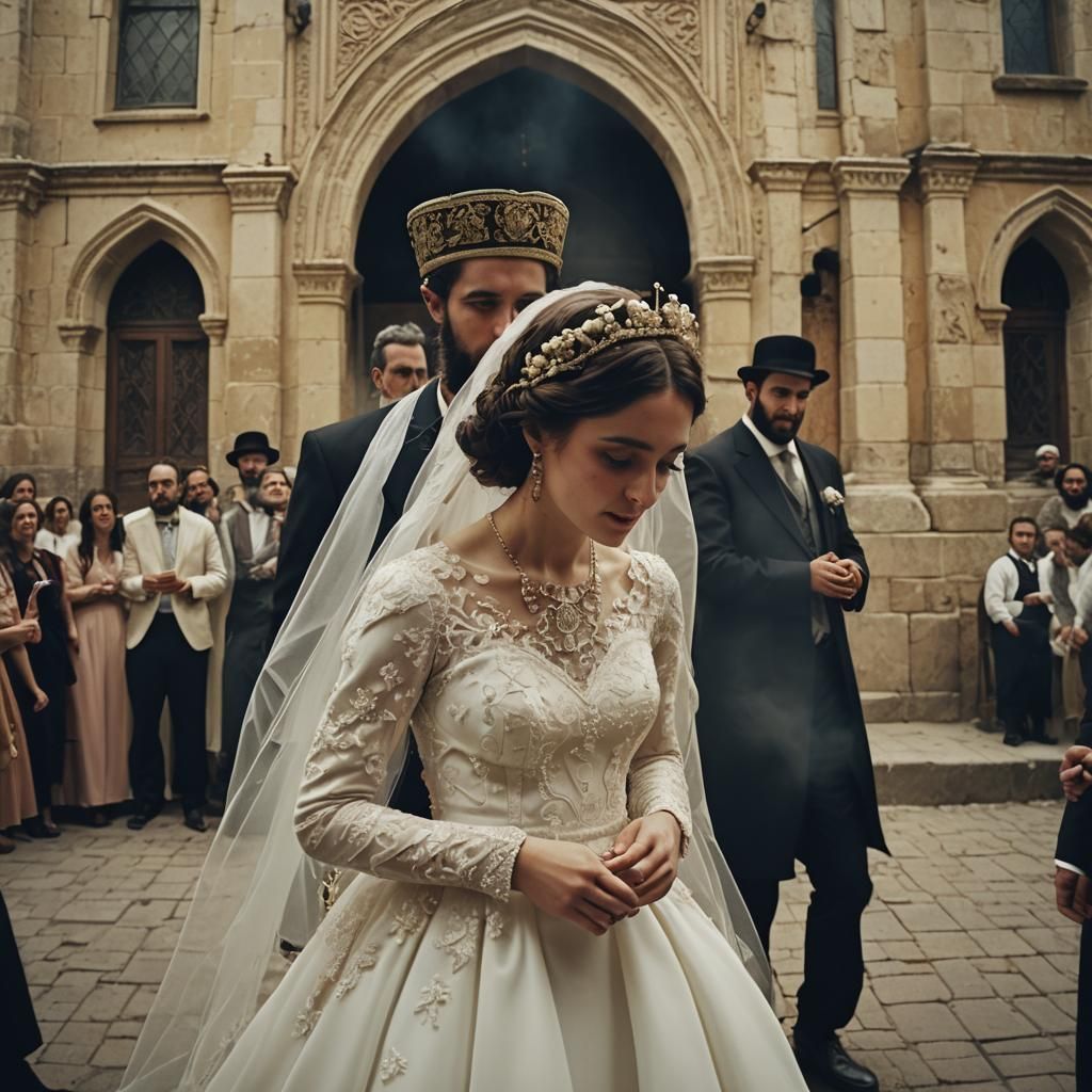 Orthodox Jewish Wedding: Cinematic Film Still