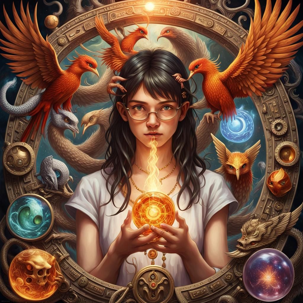 Alchemical Symbols: Phoenix and Philosopher's Stone