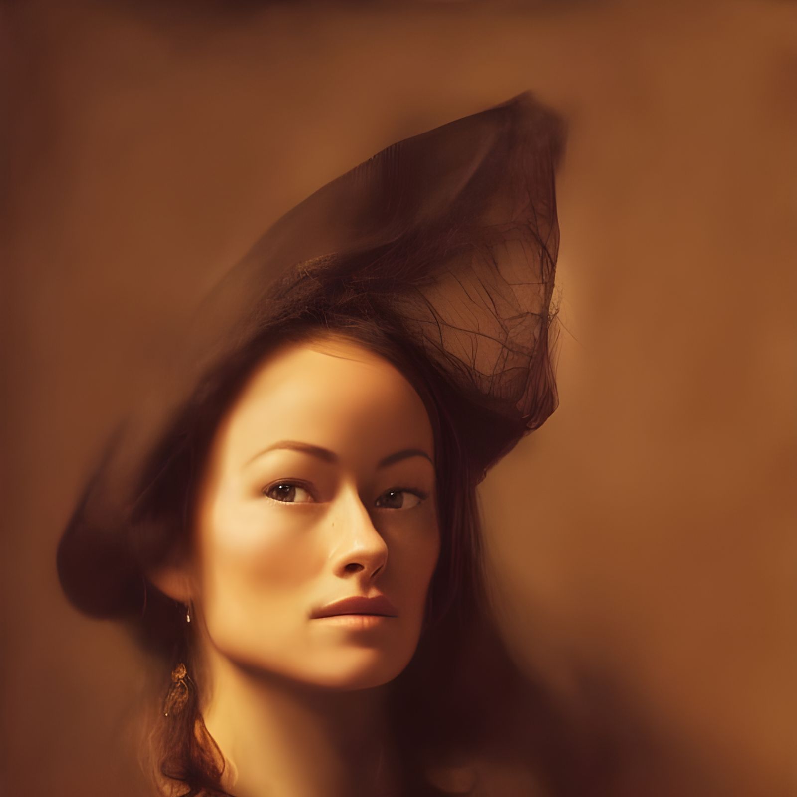 Olivia Wilde Portrait in Rembrandt Style