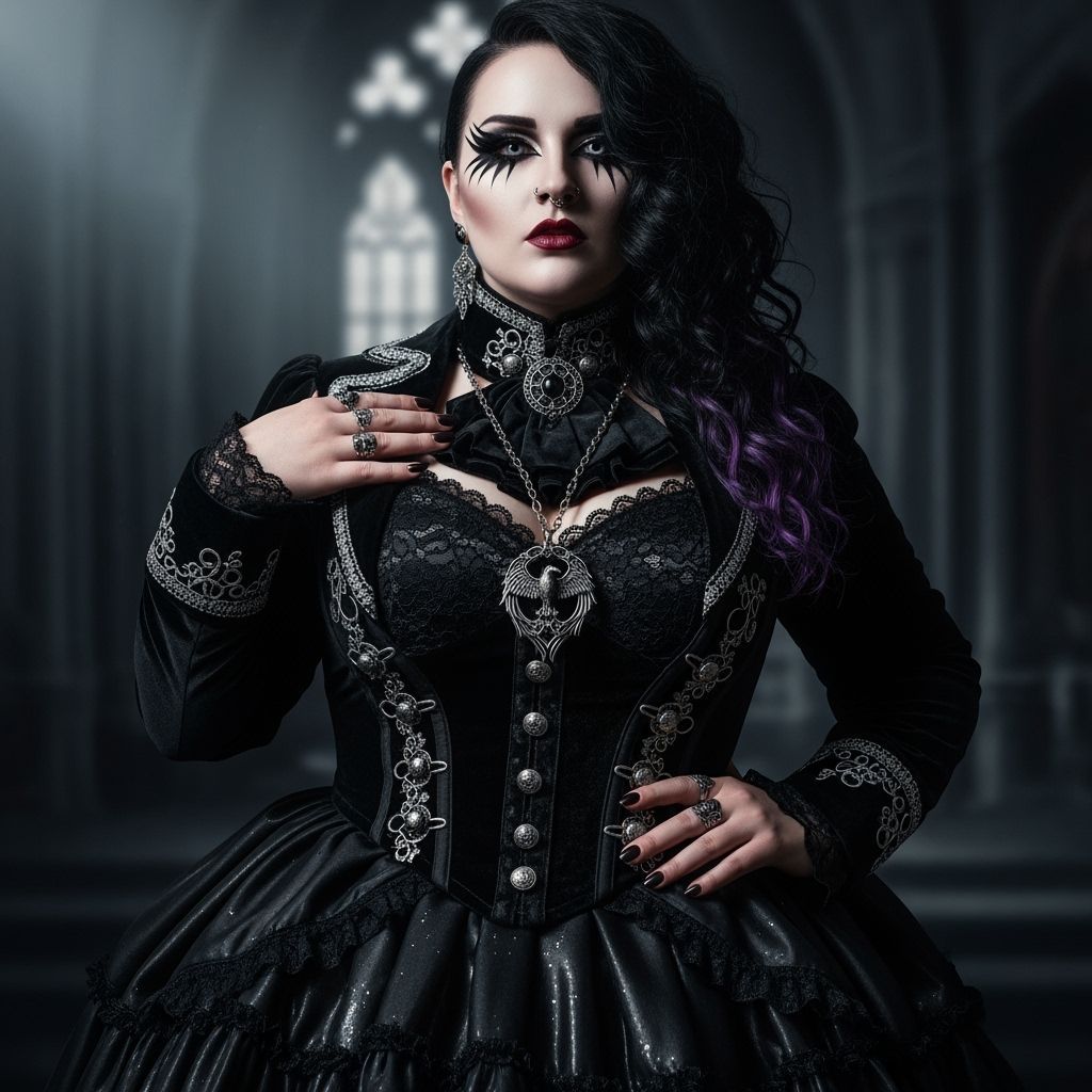 Gothic Portrait of a Mysterious Woman