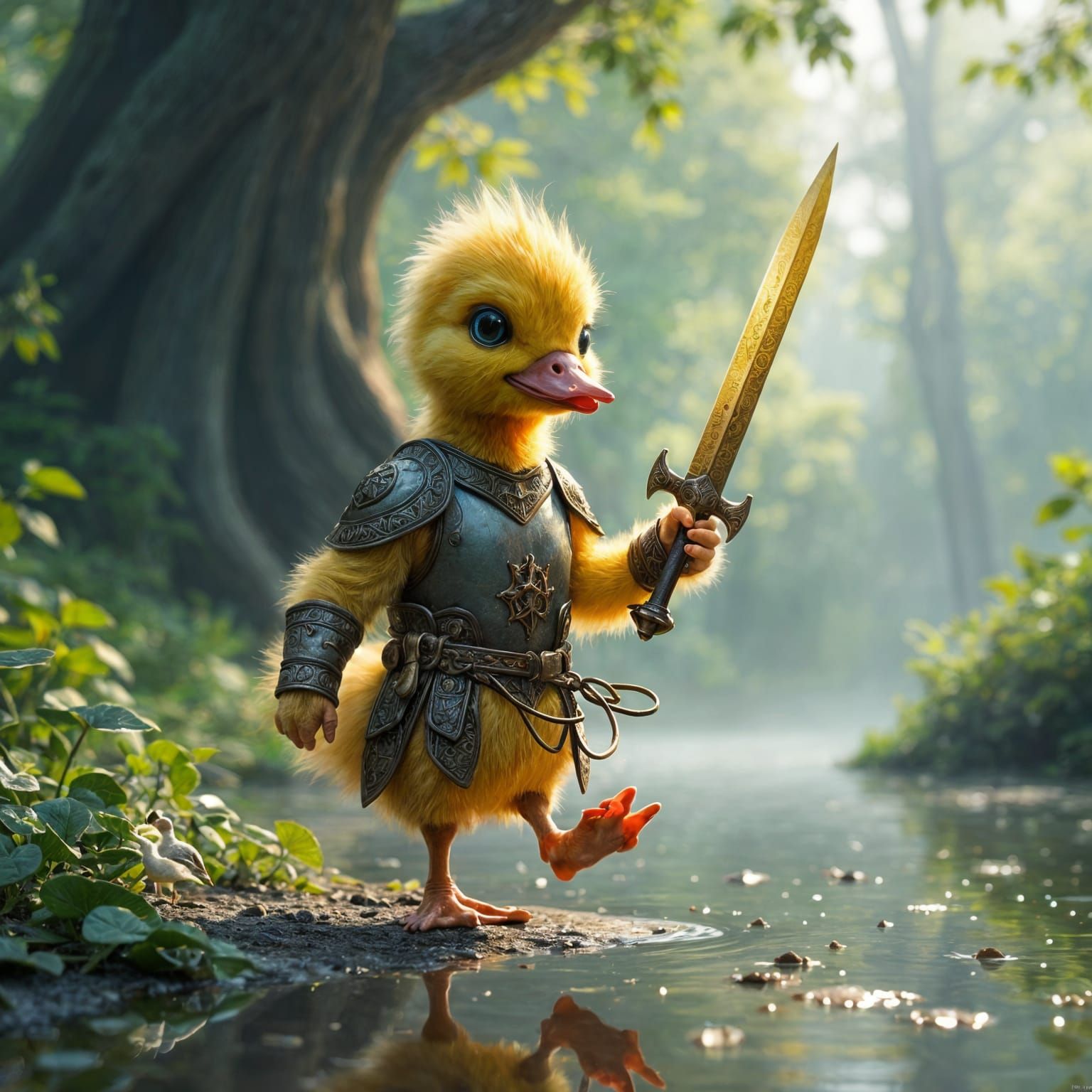 Duckling Apprentice Training in a Fantasy World