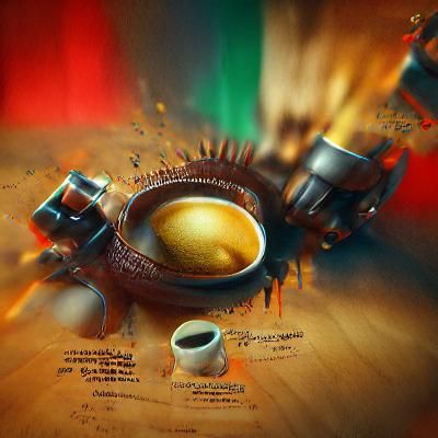 Rich Colombian Espresso Digital Painting