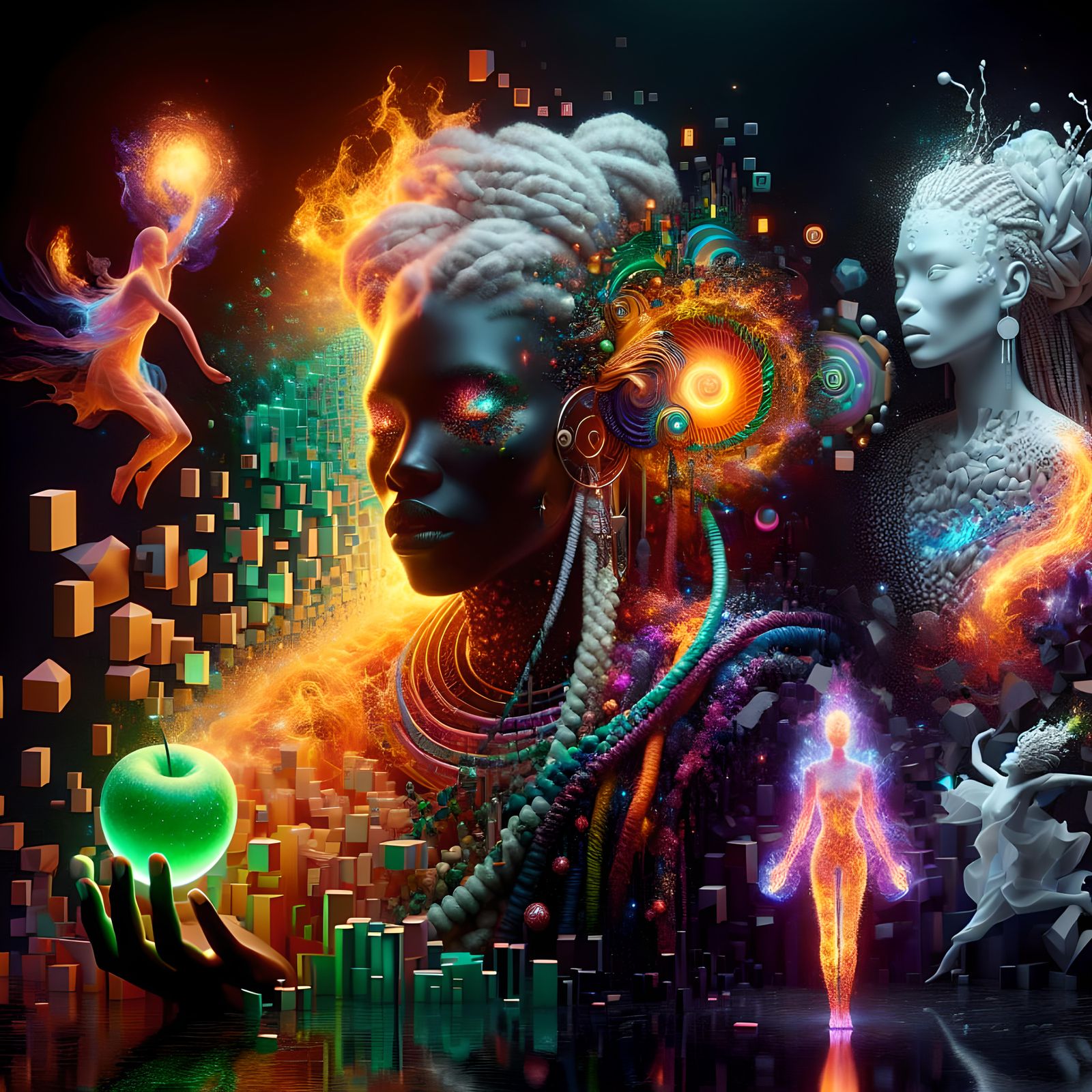 Fractured Reality: Eve and Lilith in Digital Surrealism