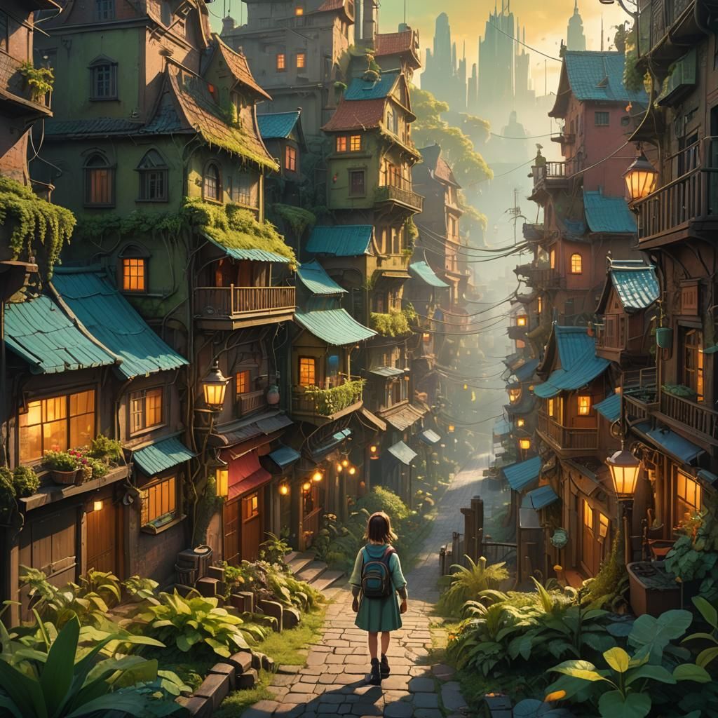 Miniature World: Fantasy Cityscape in Magical Realism