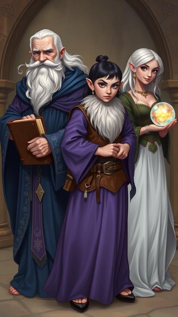 Mystic Scholars: Eldrin, the Arcane Sage - Liora, the Enchan...