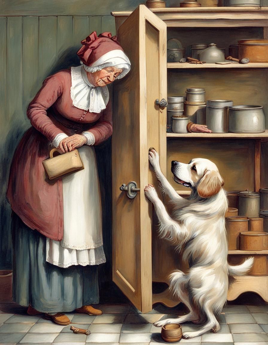 Old Mother Hubbard and the Bare Cupboard