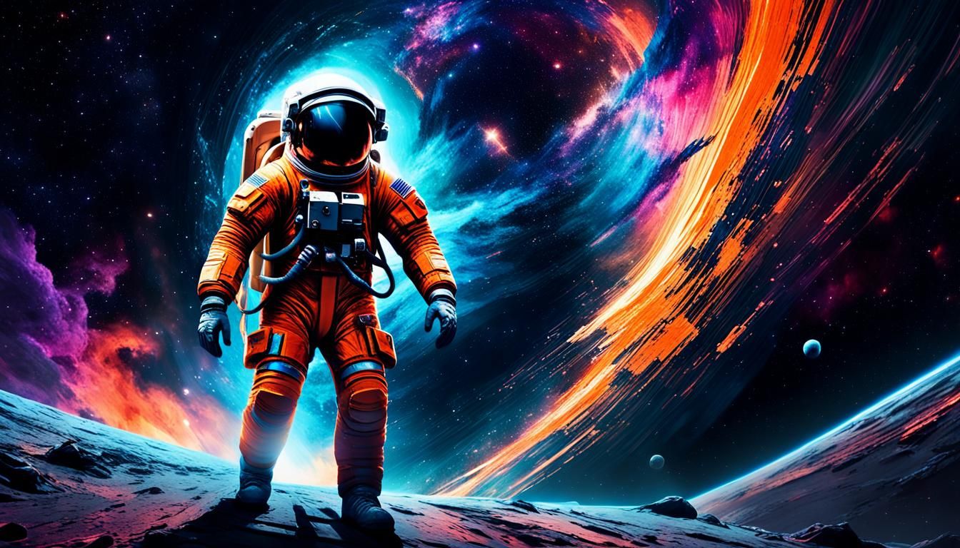 Astronaut Steps into the Void: Abstract Expressionism