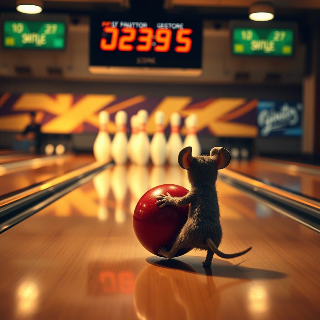 Feline Bowling Pro Ready to Strike