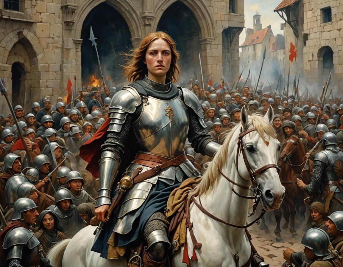 Joan of Arc: Oil Painting Portrait