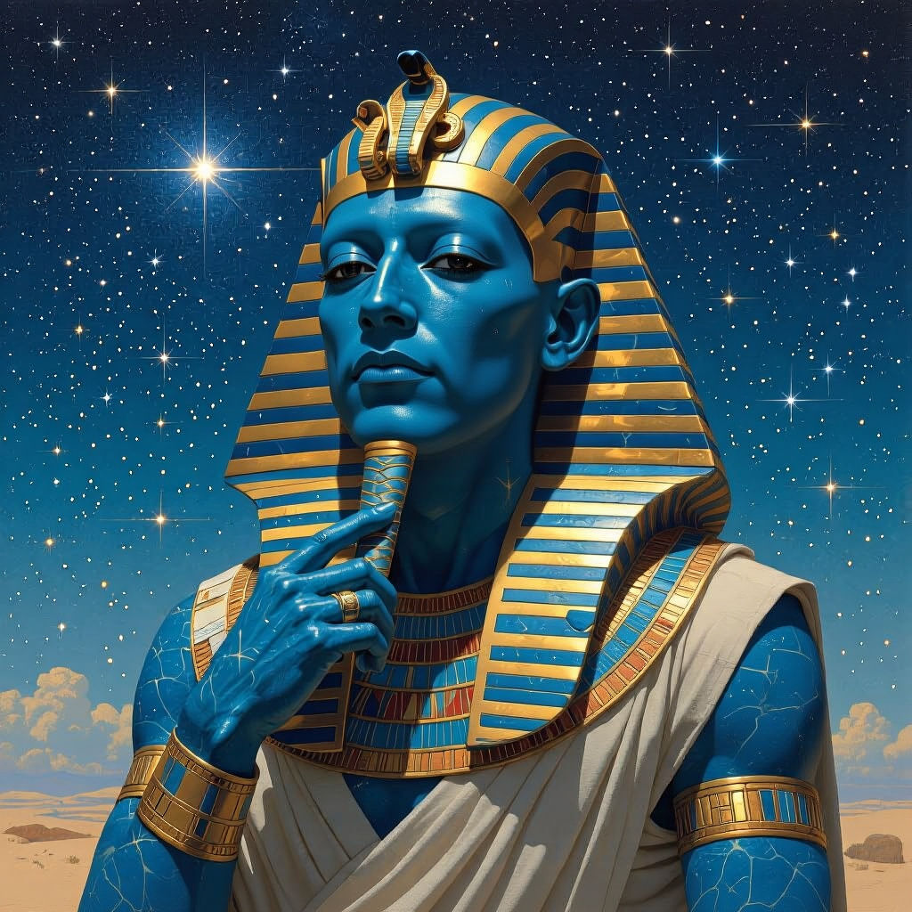 Celestial Astral Scientist as Egyptian God