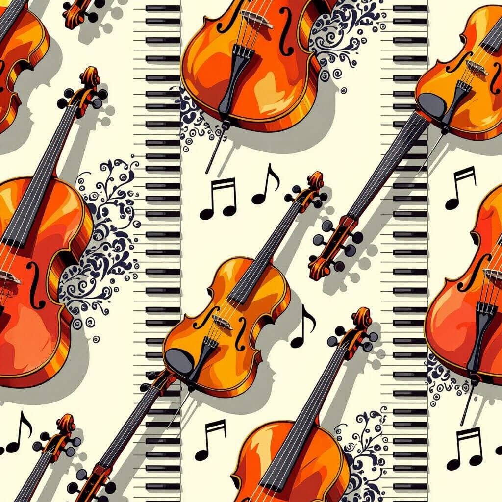 Seamless Texture of Musical Instruments in High Detail