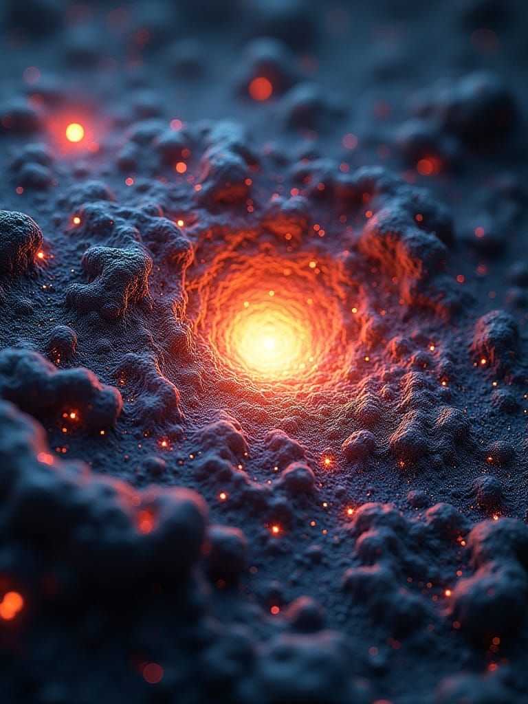 Crazed Bioiridescent Nucleated Microvoids Lavaconic Crackle ...