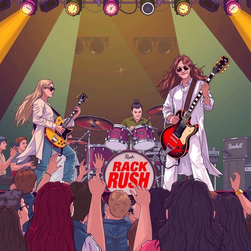 Electric Manga Concert: Rush Live in Cyberpunk Style