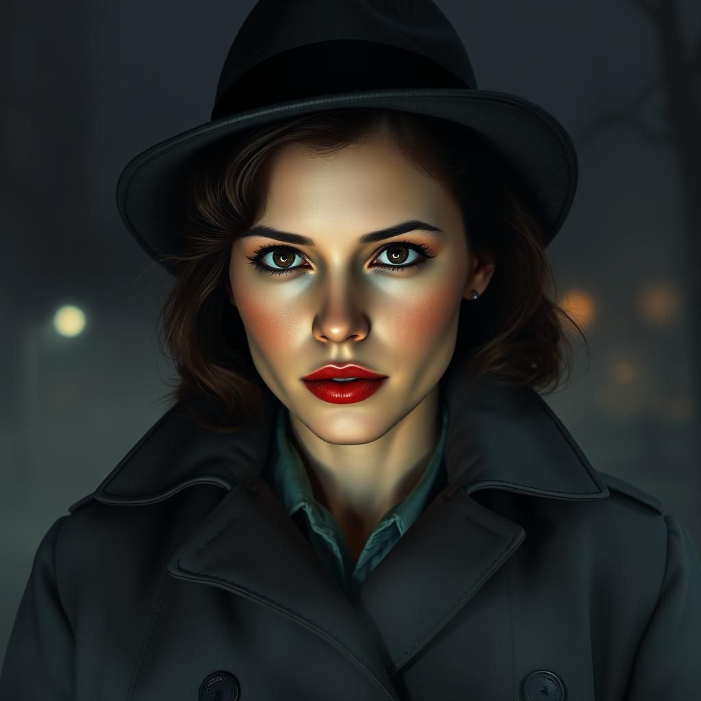 Anna Kendrick in Film Noir Style