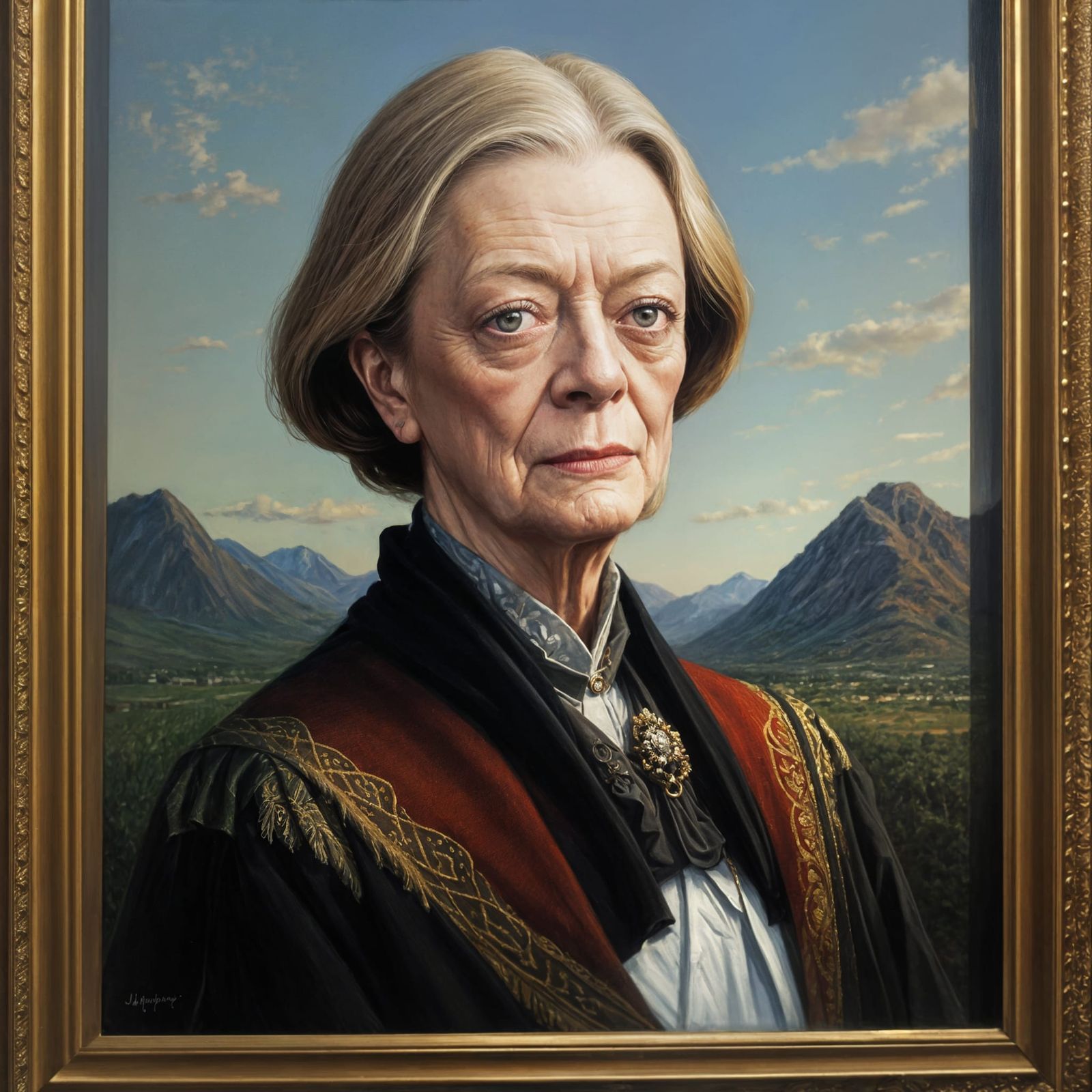 Maggie Smith: Oil Painting Portrait