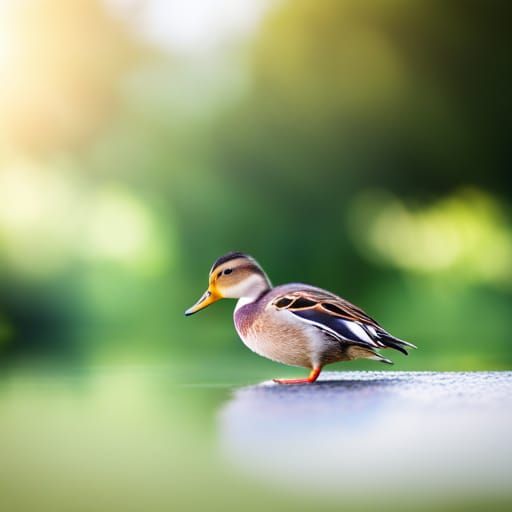 Adorable Duckling Sphere in Professional Photography Style