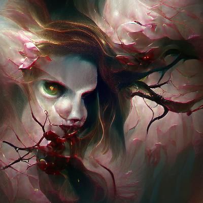Sinister Persephone Artwork in Dark Style