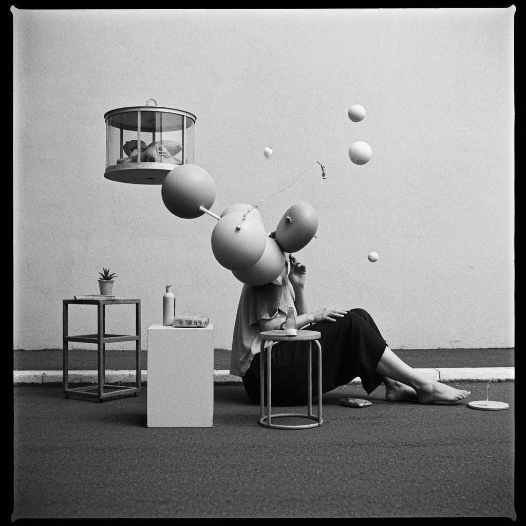 Reactance into Actions: Surreal Black and White Photo