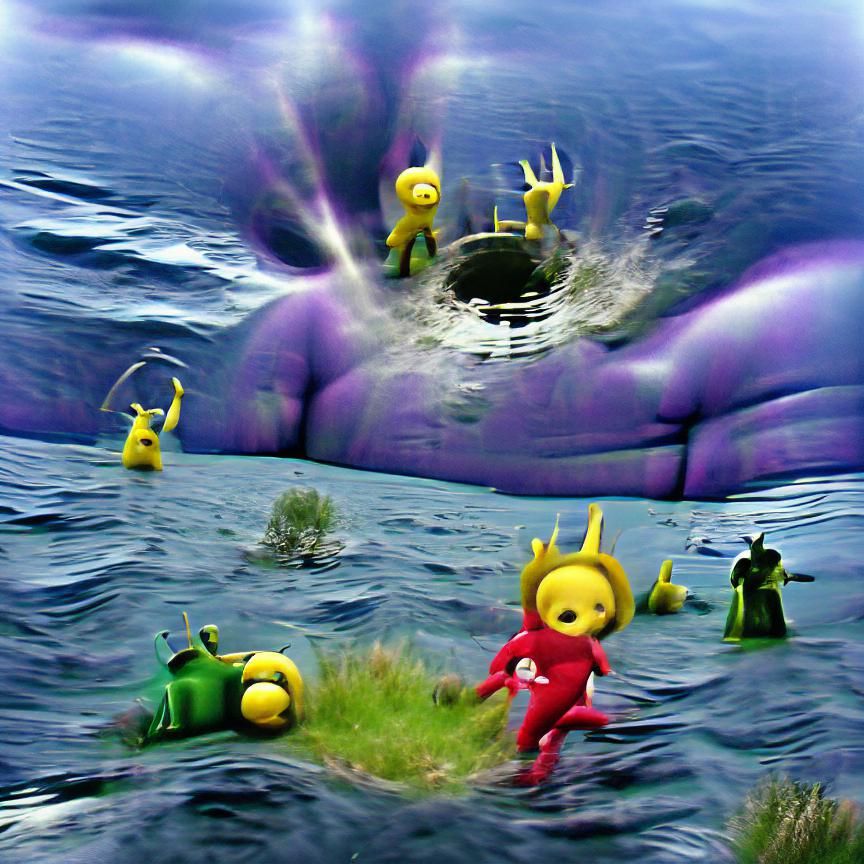 Nightmarish Teletubbies Plunge into Darkness