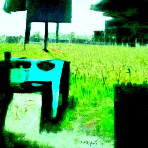 Apocalyptic Cyberpunk Robot in Comic Art Style