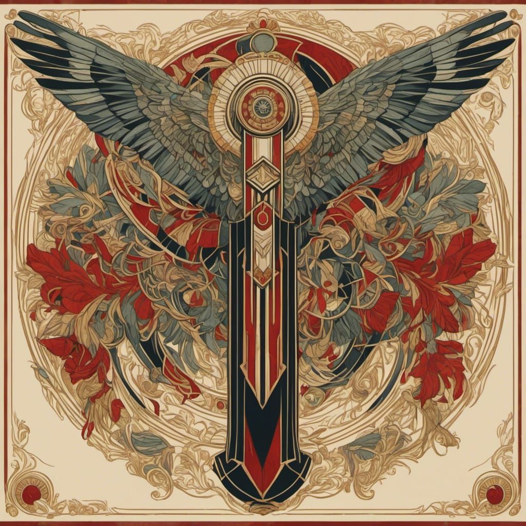 Elegant Art Deco Design with Geometric Patterns