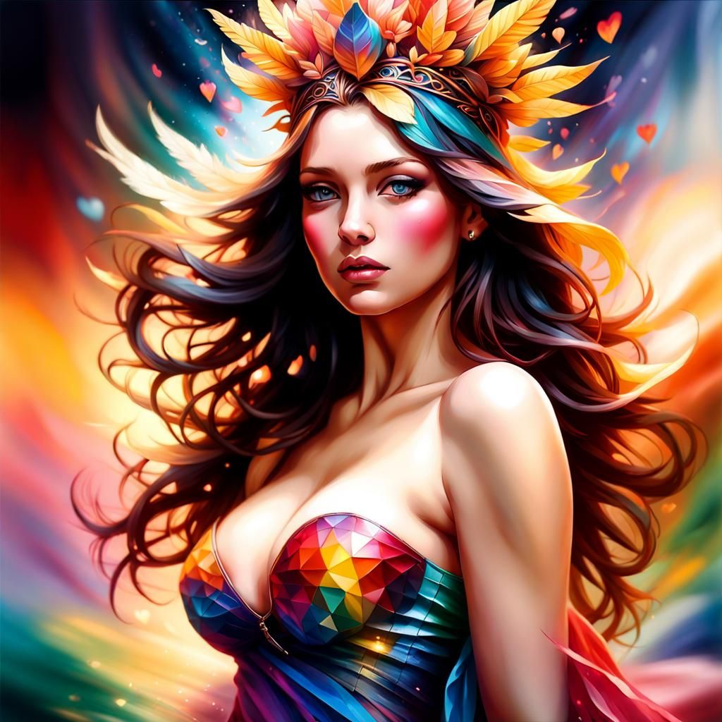 Love Goddess: Hyperrealistic Digital Art