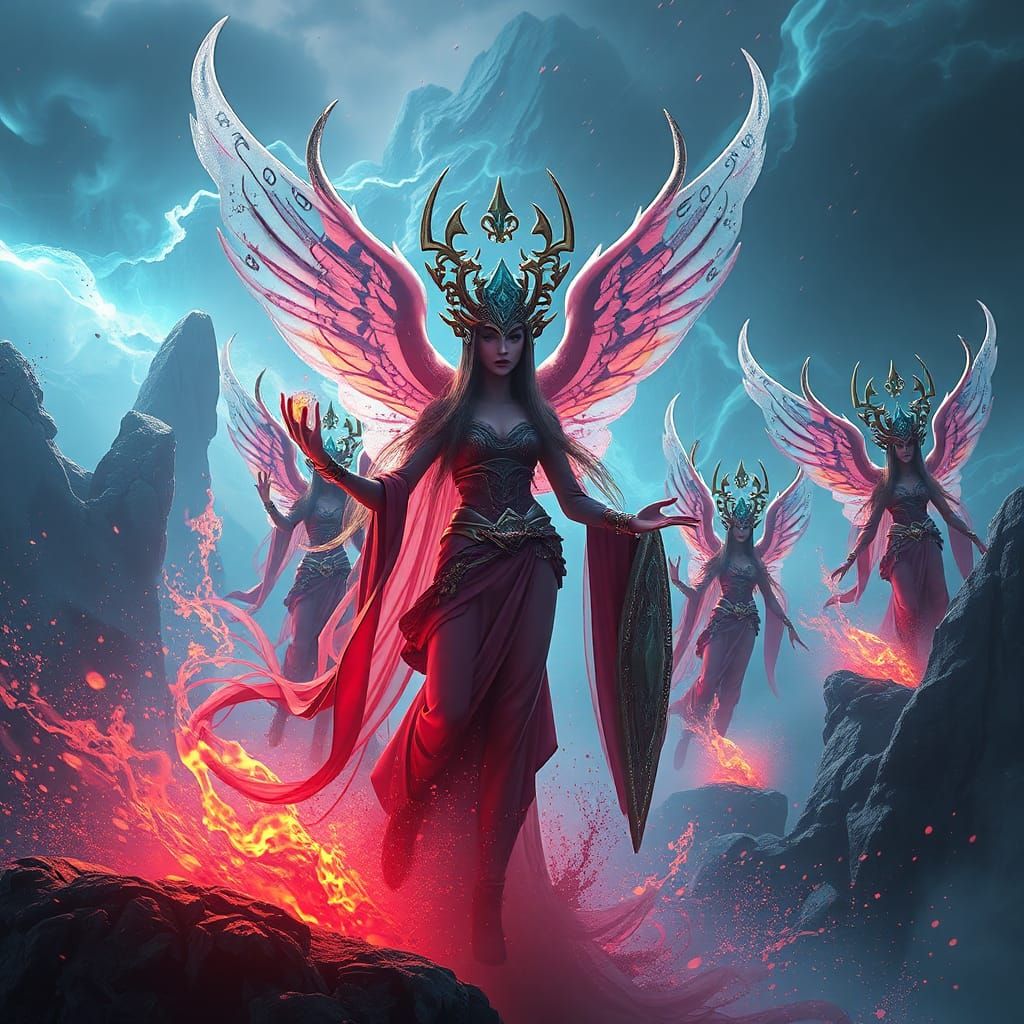 Fantastical Matte Painting of Seventy-Two Virgins