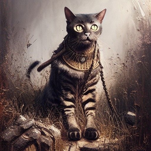 Post-apocalyptic cat