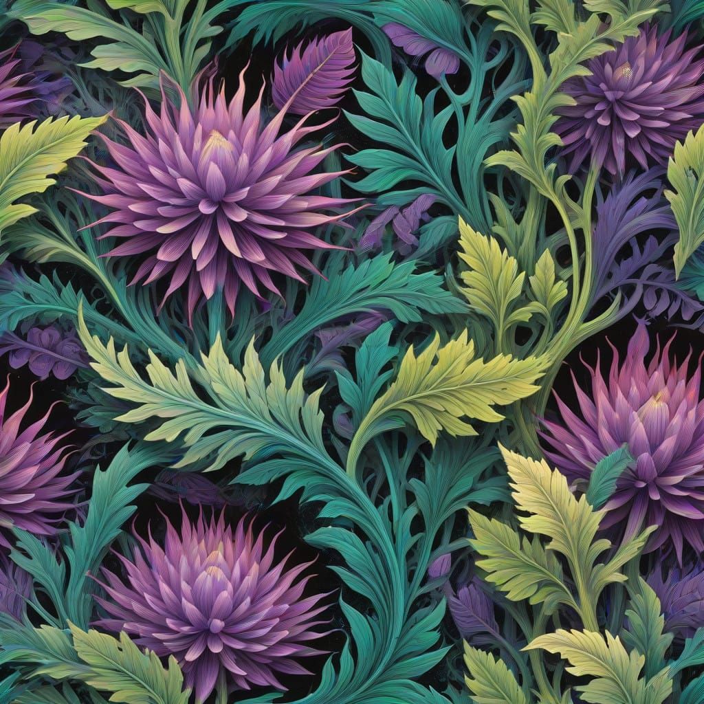 Surreal Geometric Abstractions with Intricate Clockwork and...