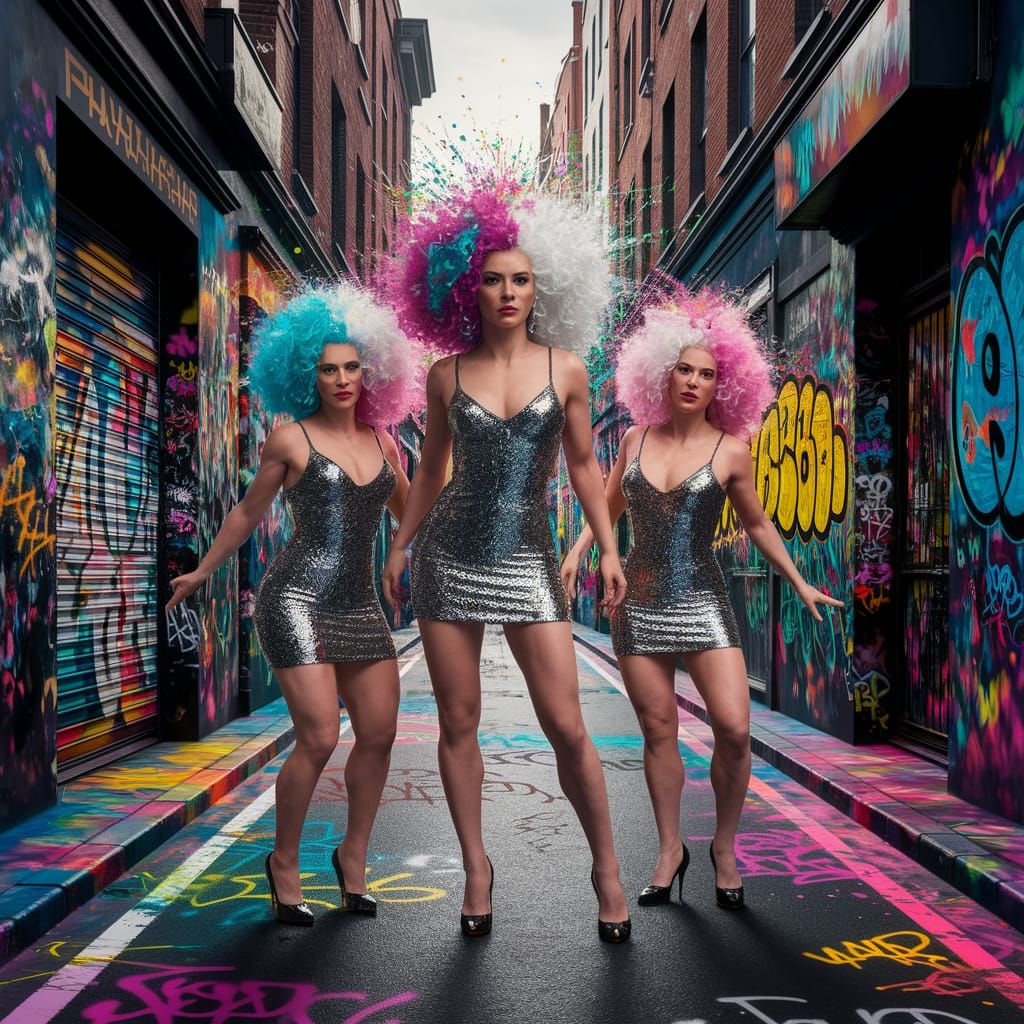 Sugar Mamas Recreate Wicker Man Scene in Vibrant Graffiti Ar...