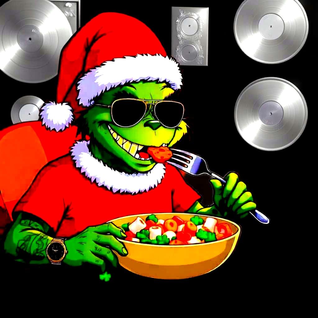 Grinch Eats Lucky Charms for Breakfast