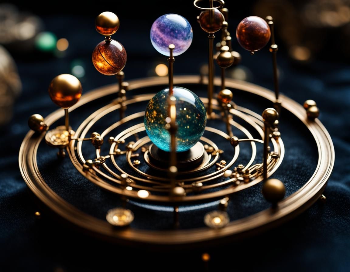 Magical Orrery of Bronze and Semiprecious Stones