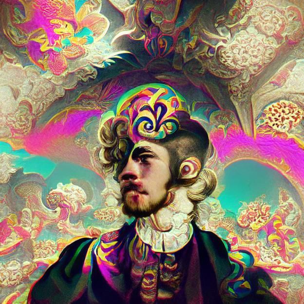 Psychedelic Baroque Art: A Visual Trip