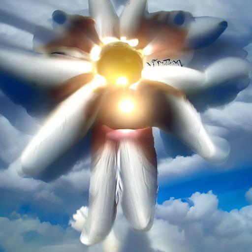 Ethereal Embrace in Divine Light