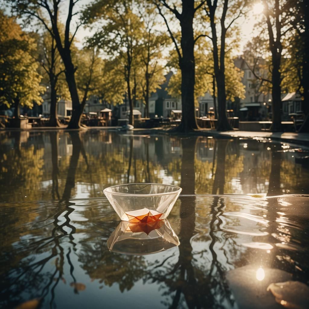 Paper Boat and Wedding Ring: A Cinematic Still