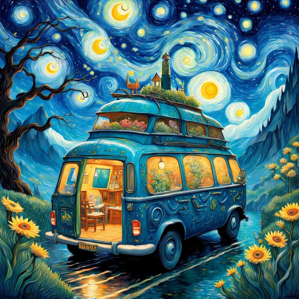 Whimsical Sci-Fi Fantasy Fairytale Illustration