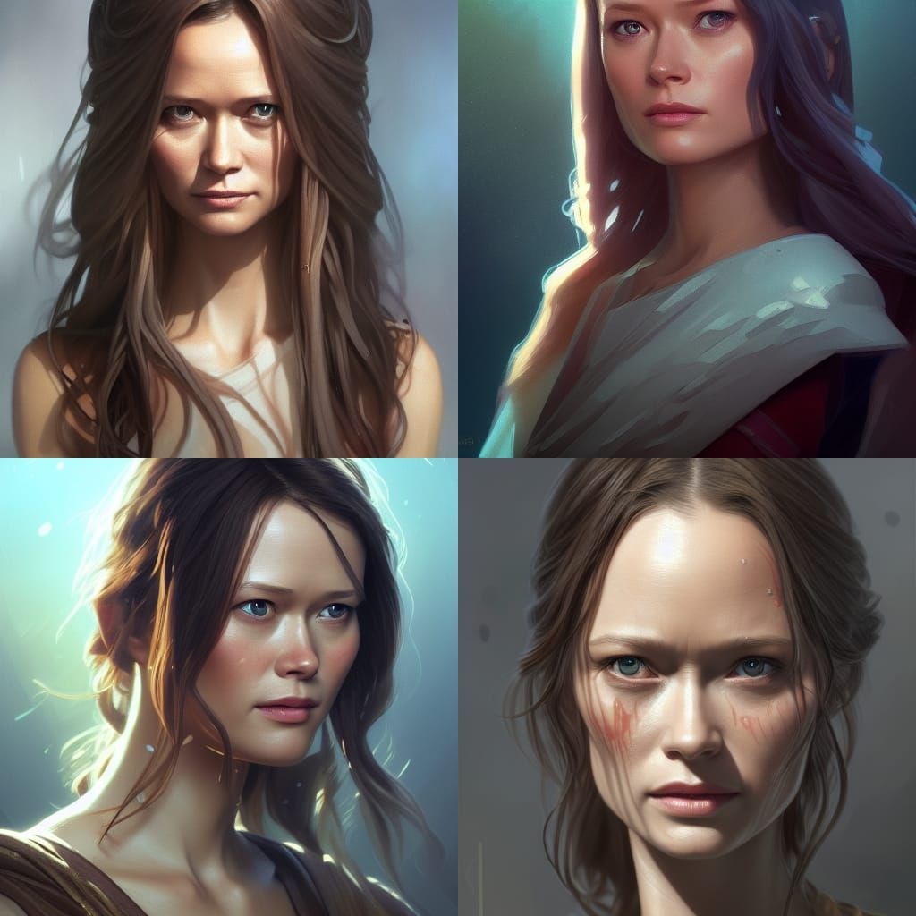 Summer Glau as Jedi Knight: Hyperdetailed Portrait