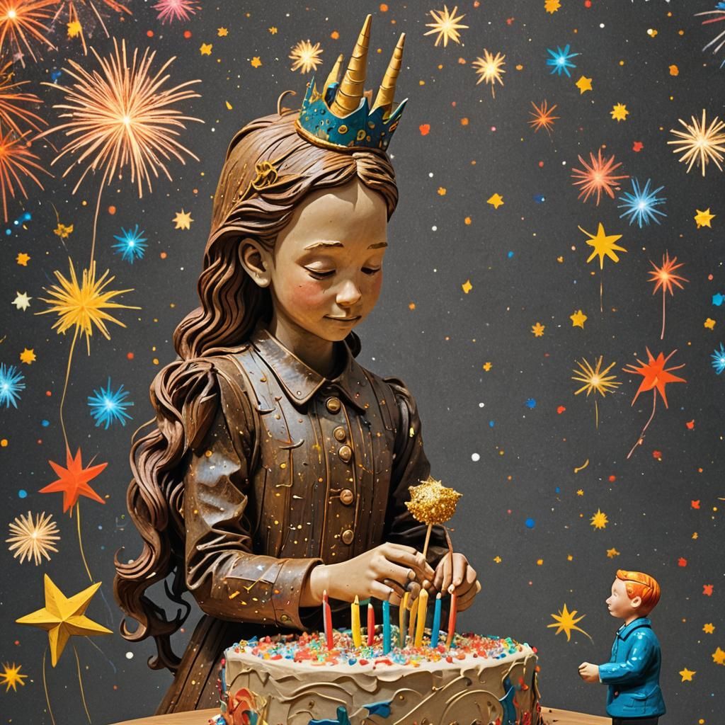 Whimsical Universe: Childlike Art Inspired by Masters