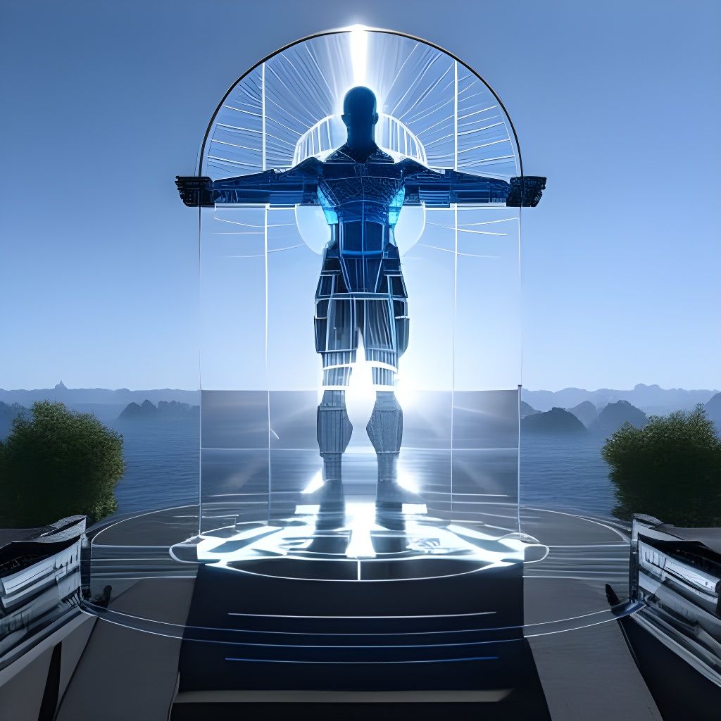 cyborg schematics in knolling display